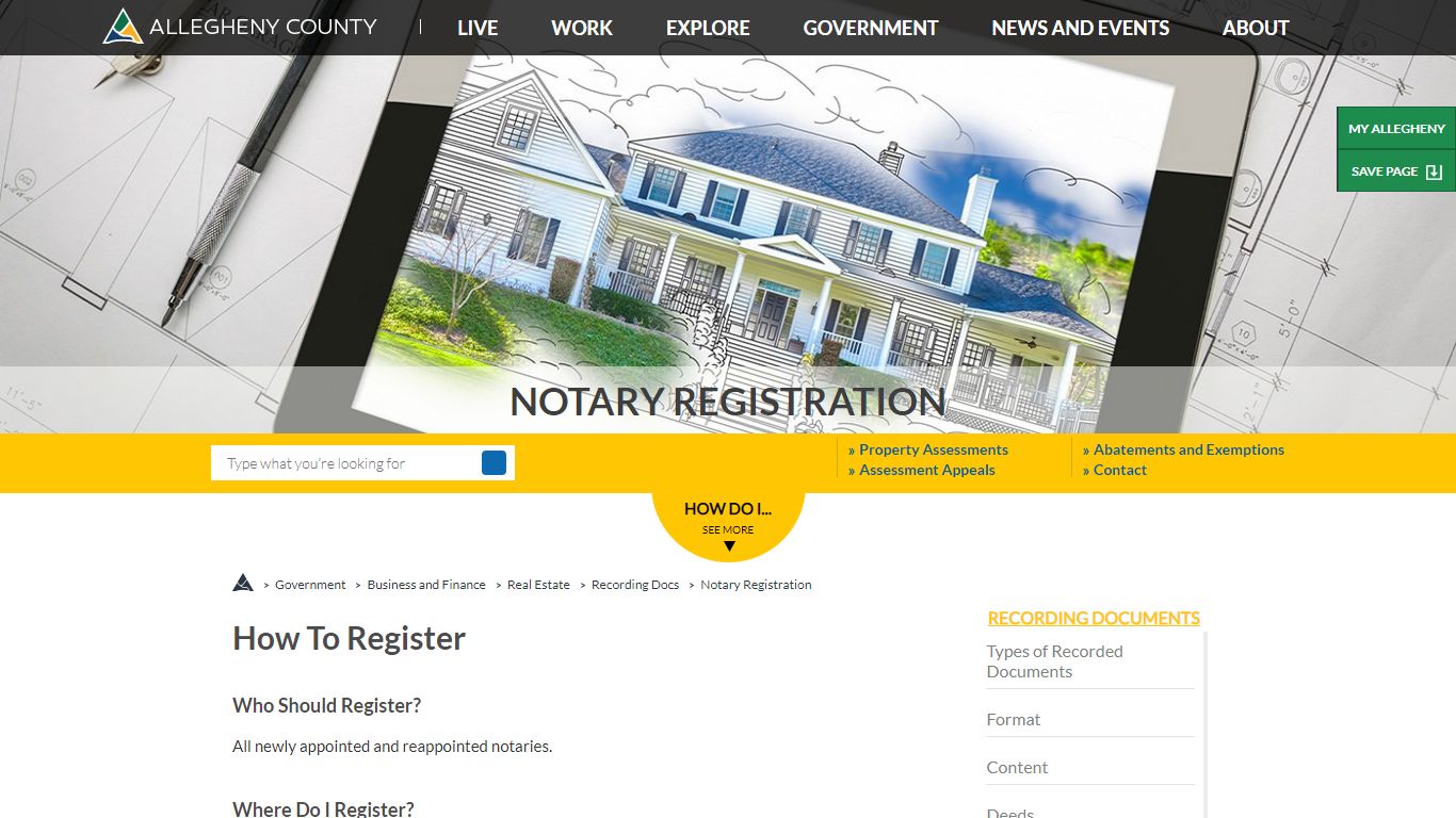 Real Estate | Recording Documents | Notary Registration